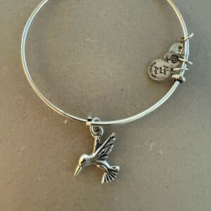 Alex and Ani Silver Hummingbird Bracelet